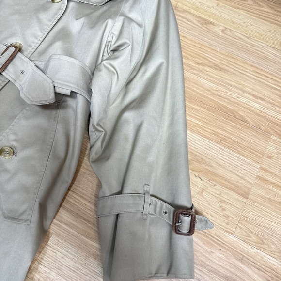 Burberrys Waterloo Trench Coat Vintage 80's Wool Lining Women UK Size 10 Long - Picture 2 of 13